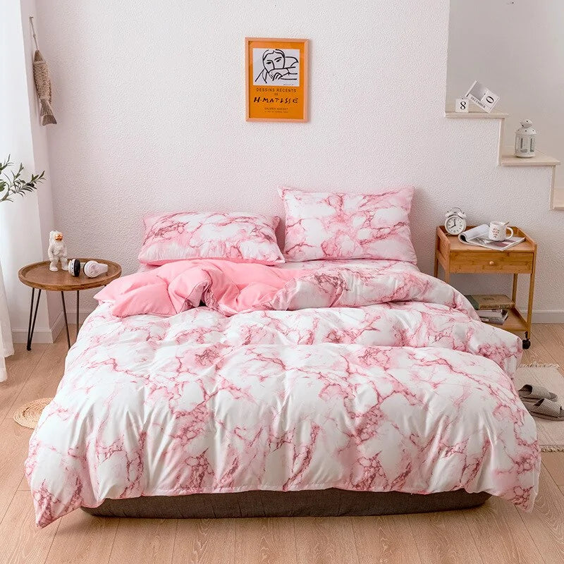 Printed marble bed sets - American Ecommerce