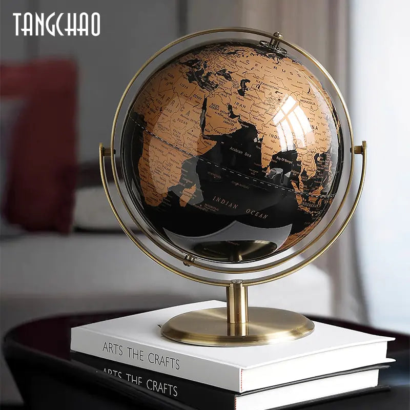 Home Decor World Globe Retro Map Globe Office Decor Accessories - American Ecommerce