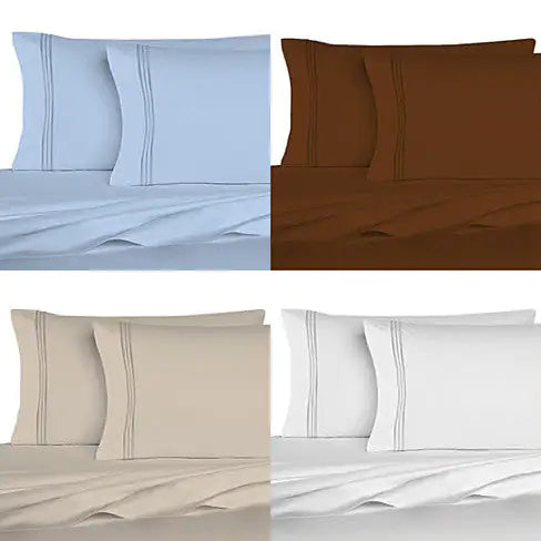 The Good Living Super Cool Micro Fiber Bed Sheets Set of 6 - American Ecommerce