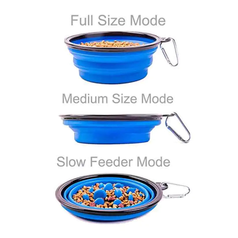 Portable Anti-Gulp Slow Feeder Dog Bowl