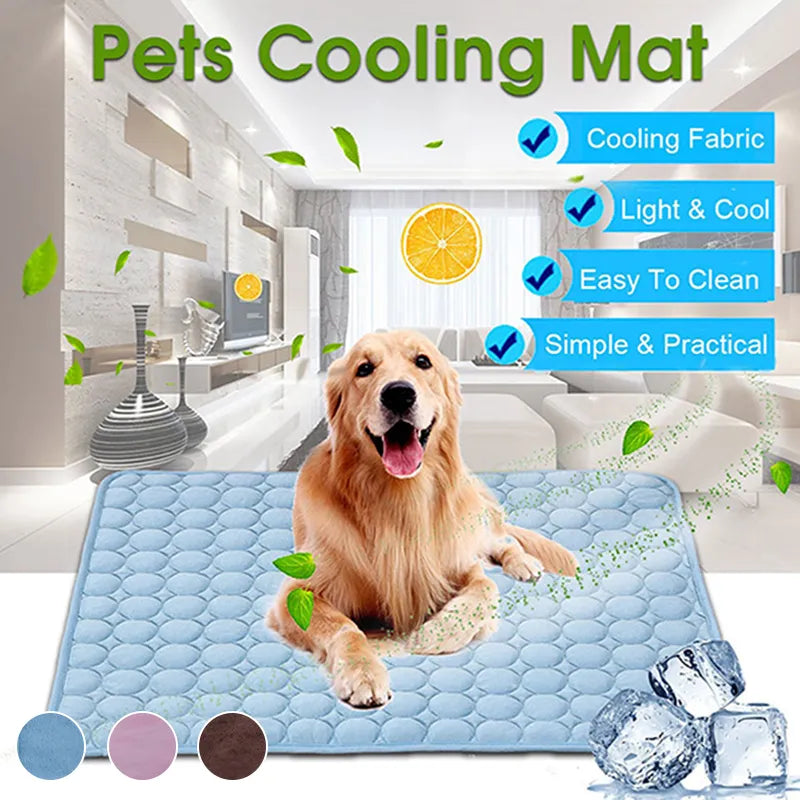 Cooling Dog Mat - Breathable Summer Pad for Dogs and Cats