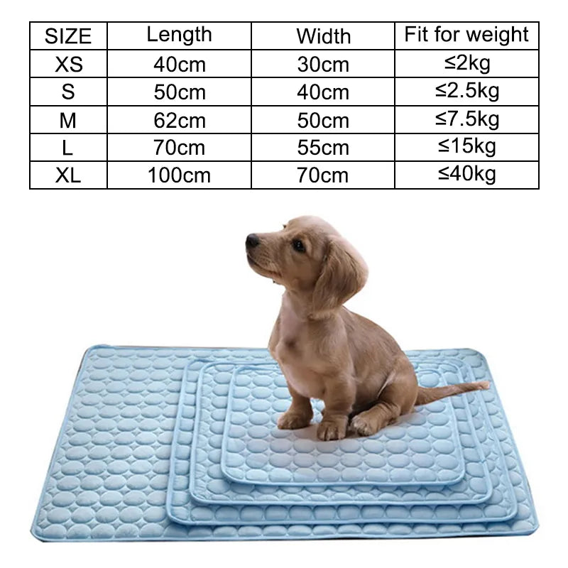 Cooling Dog Mat - Breathable Summer Pad for Dogs and Cats