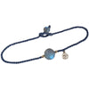 Blue Moon Stone Crystal Beads Woven Hand Conditioning Bracelet