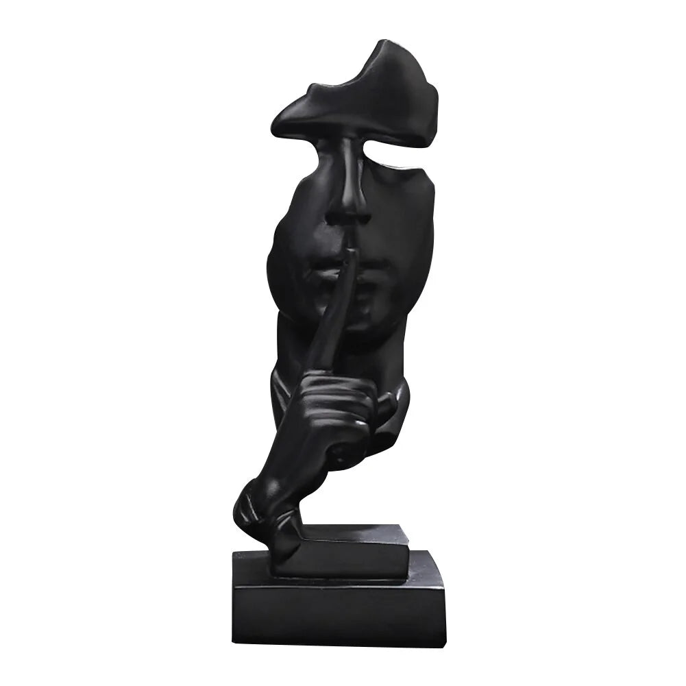 Nordic Resin Silence Sculpture - American Ecommerce