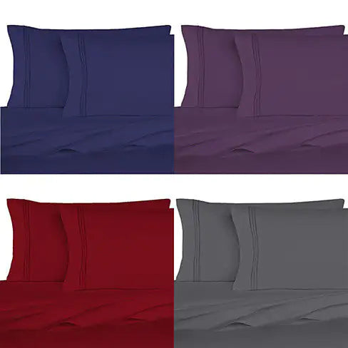 The Good Living Super Cool Micro Fiber Bed Sheets Set of 6 - American Ecommerce