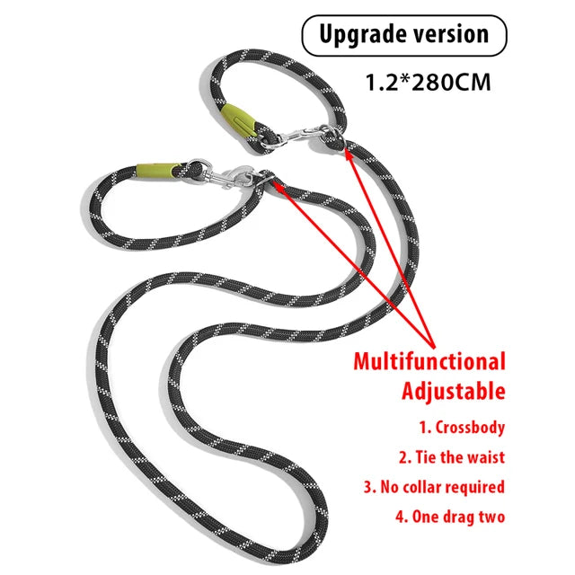 Reflective Nylon Leashes Pet Dogs Chain