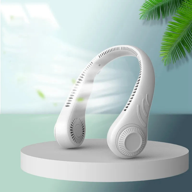 Xiaomi Portable Hanging Neck Fan - USB Rechargeable, 360 Degree Cooling